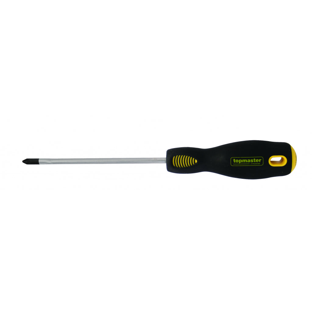 TOP MASTER PRO Surubelnita stea Ph1 х 125mm SVCM TMP Maner ergonomic 2 straturi TPR Varf magnetizat Finisaj crom mat