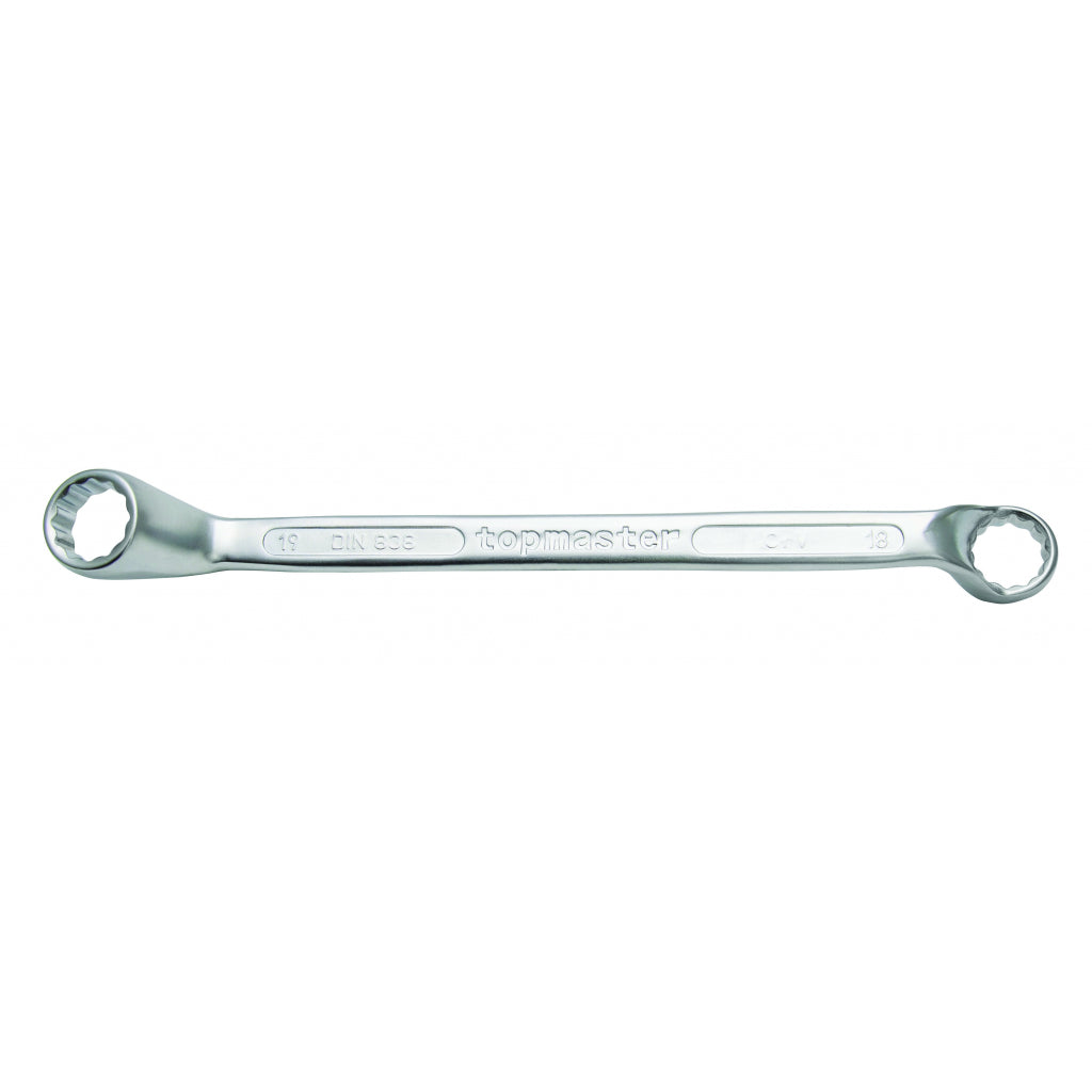 TOP MASTER PRO Cheie inelara cu cot 8х 9mm CR-V TMP DIN 838 Material: otel crom-vanadiu de inalta calitate Capetele cheii sunt indoite sub 70 ° pentru acces total in spatii dificil