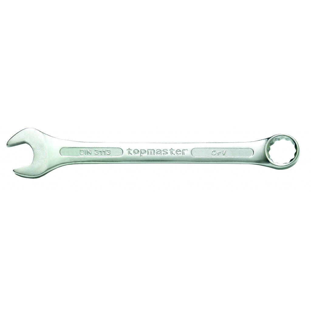 TOP MASTER PRO Cheie combinata 30mm CR-V TMP DIN 3113 Capatul cheii este inclinat cu 15 ° pentru lucru facil in spatii inaccesibile Material: otel crom-vanadiu de inalta cali