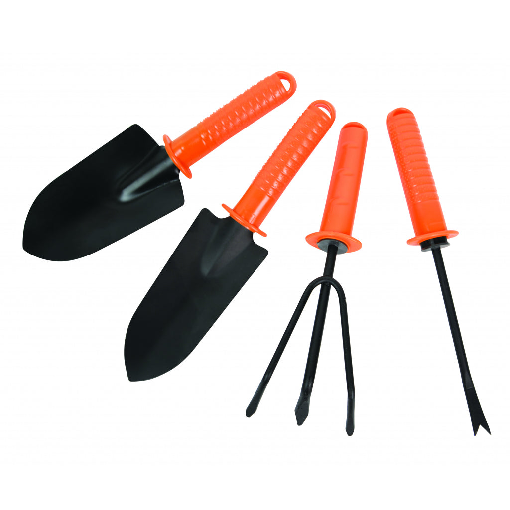TOP GARDEN Set 4 unelte de gradina TG Wide shovel, ripper, narrow shovel, weed-removing tool Maner plastic