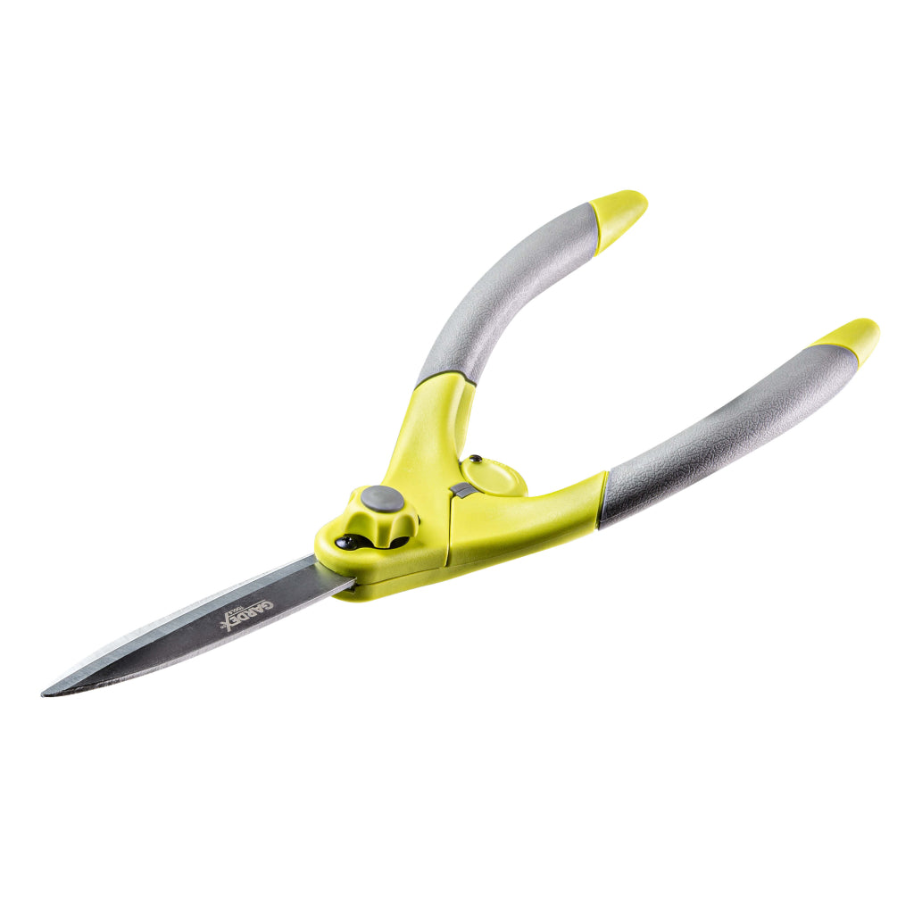 GARDEX Foarfece pentru gard viu SUPER LIGHT GX Foarfecele pentru tufișuri "SUPER LIGHT" sunt cele mai mici foarfece de pe piață - mai puțin de 260 de grame Are un desi