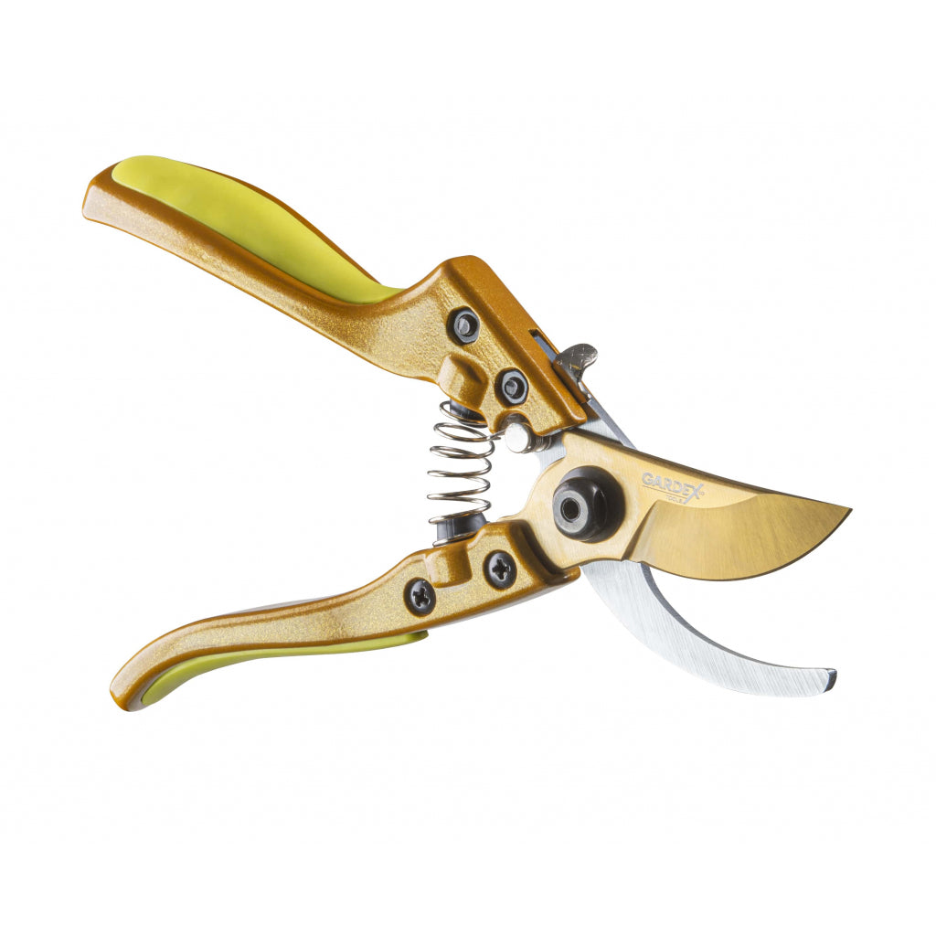 GARDEX Foarfeca de gradina EASY CUT 200 mm cu mânere aluminiu GX Foarfecă de tăiat întărită cu mânere din aluminiu acoperite cu TPR Mecanism cu balamale pentru o tăiere mai ușoară Lamă