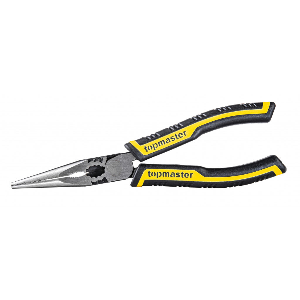 TOP MASTER PRO Cleste cu varf lung 200mm TMP Material:Cr-Ni, de 2 ori mai durabil decat Cr-V Pârghie mare - cu 35% mai puțin efort decât modelul standard