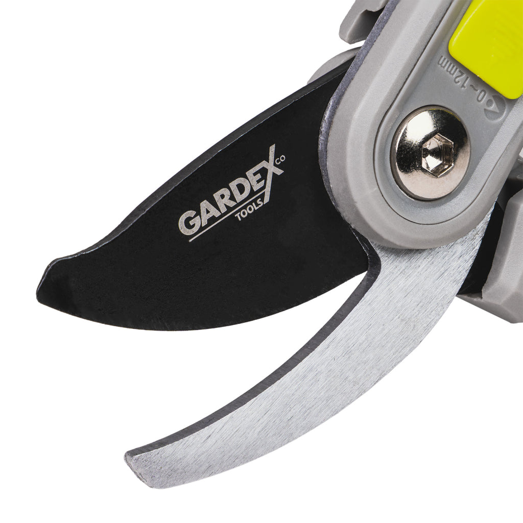 GARDEX Foarfeca pomi CULTURE GX Lame din oțel japonez SK5 călit Lame acoperire cu teflon Mânere cauciucate TPR pentru confort suplimentar Foarte ușoară