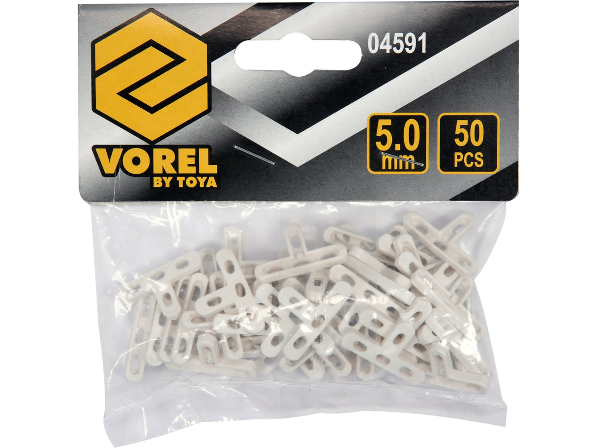 DISTANTIERE TIP T VOREL 04591 5,0MM, 50 BUC