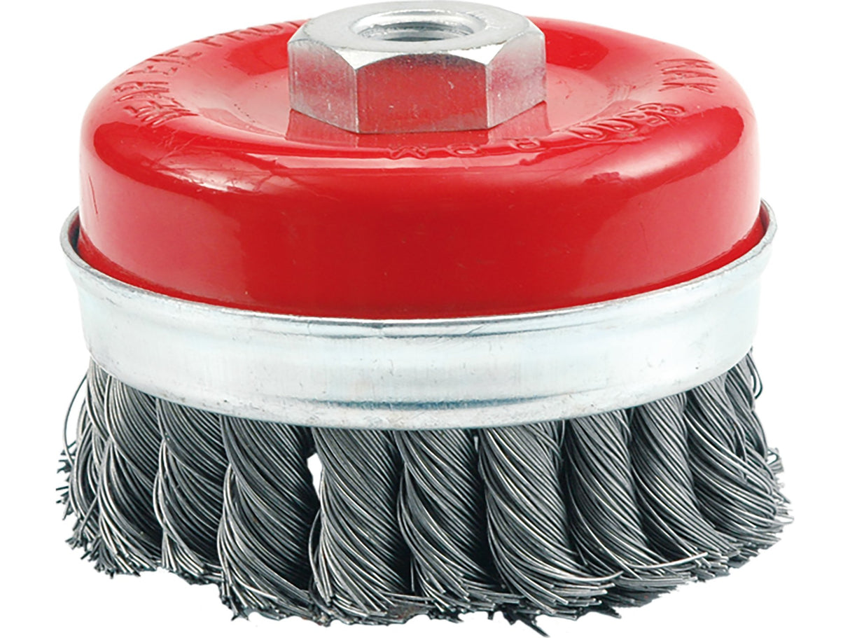 100MM-ES CSÉSZEKEFE, VOREL 06976 M14-ES RÖGZÍTÉSŰ, DRÓTSÓKKAL