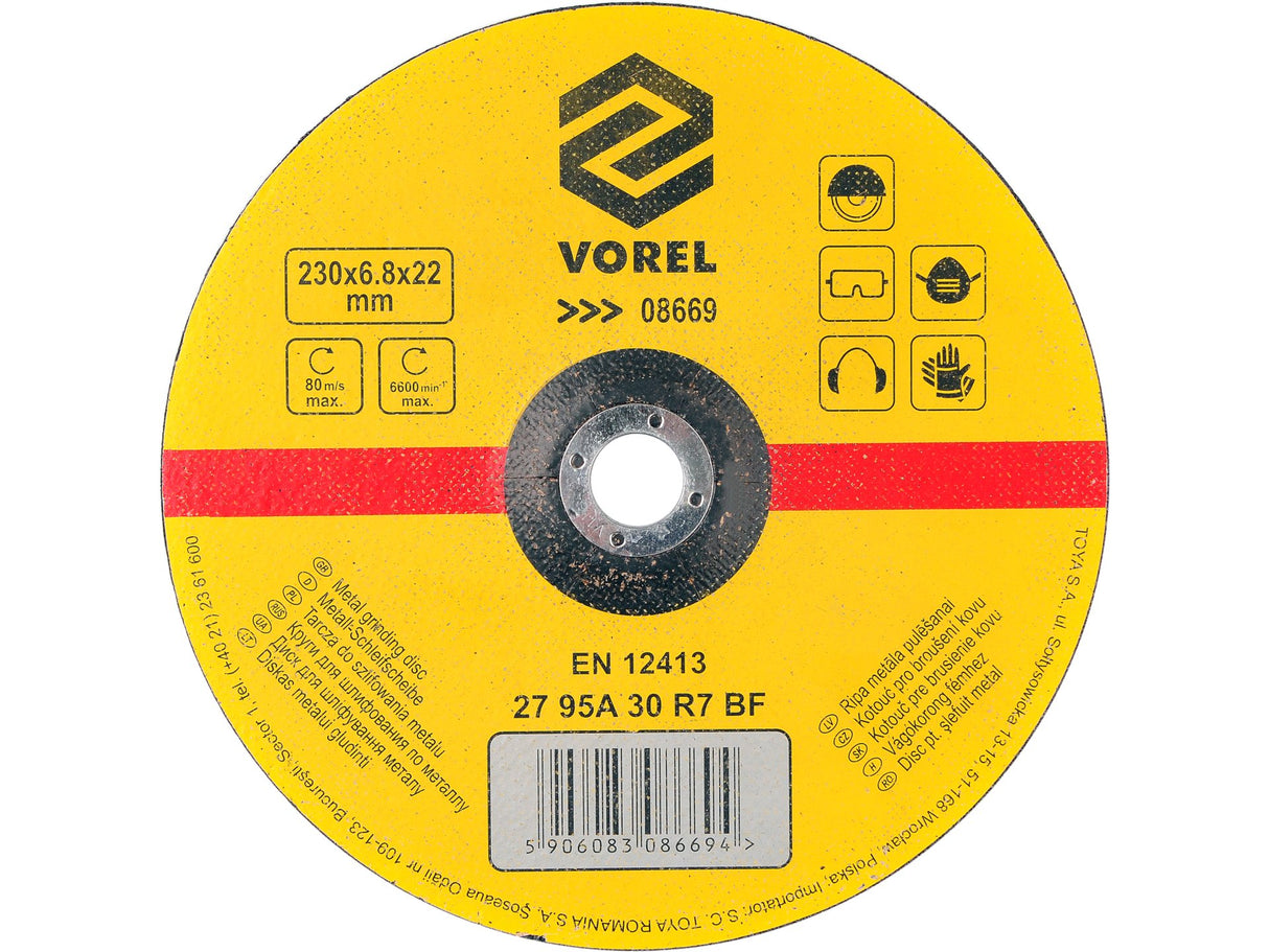 DISC SLEFUIT METAL VOREL 08669 230X6,8X22MM