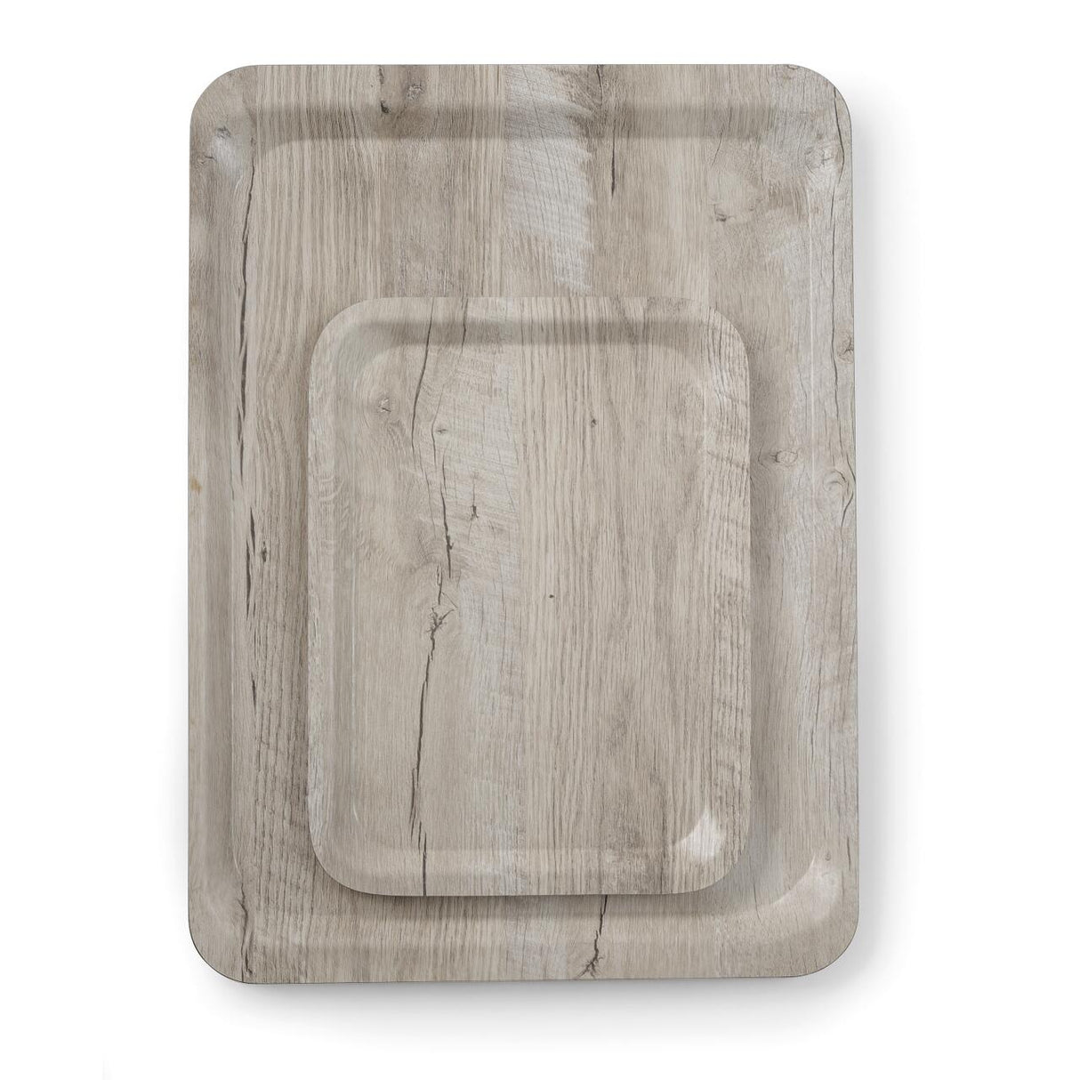 Tava de servire laminata cu imprimeu pe lemn deschis Hendi,dimensiune 330x430mm
