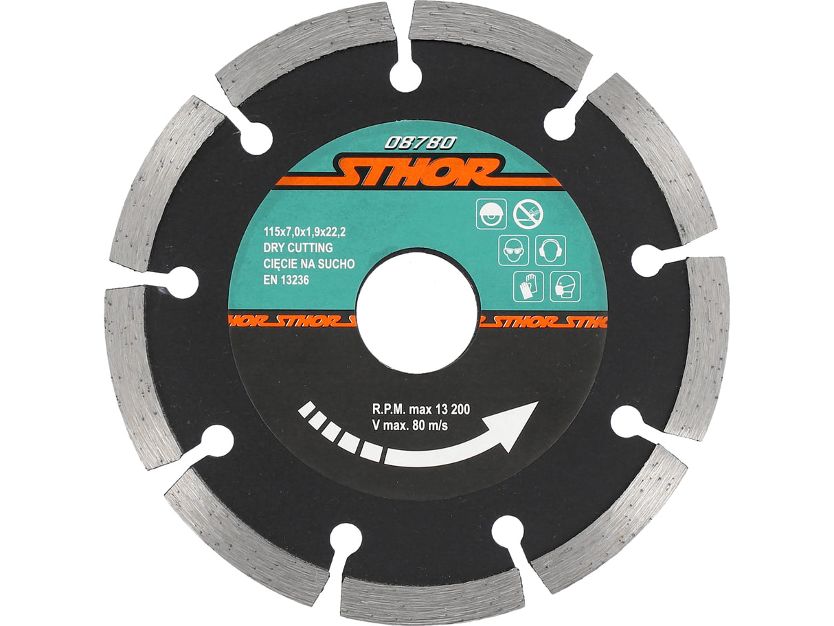 DISC DIAMANTAT SEGMENTAT STHOR 08780 115X1.9MM H7