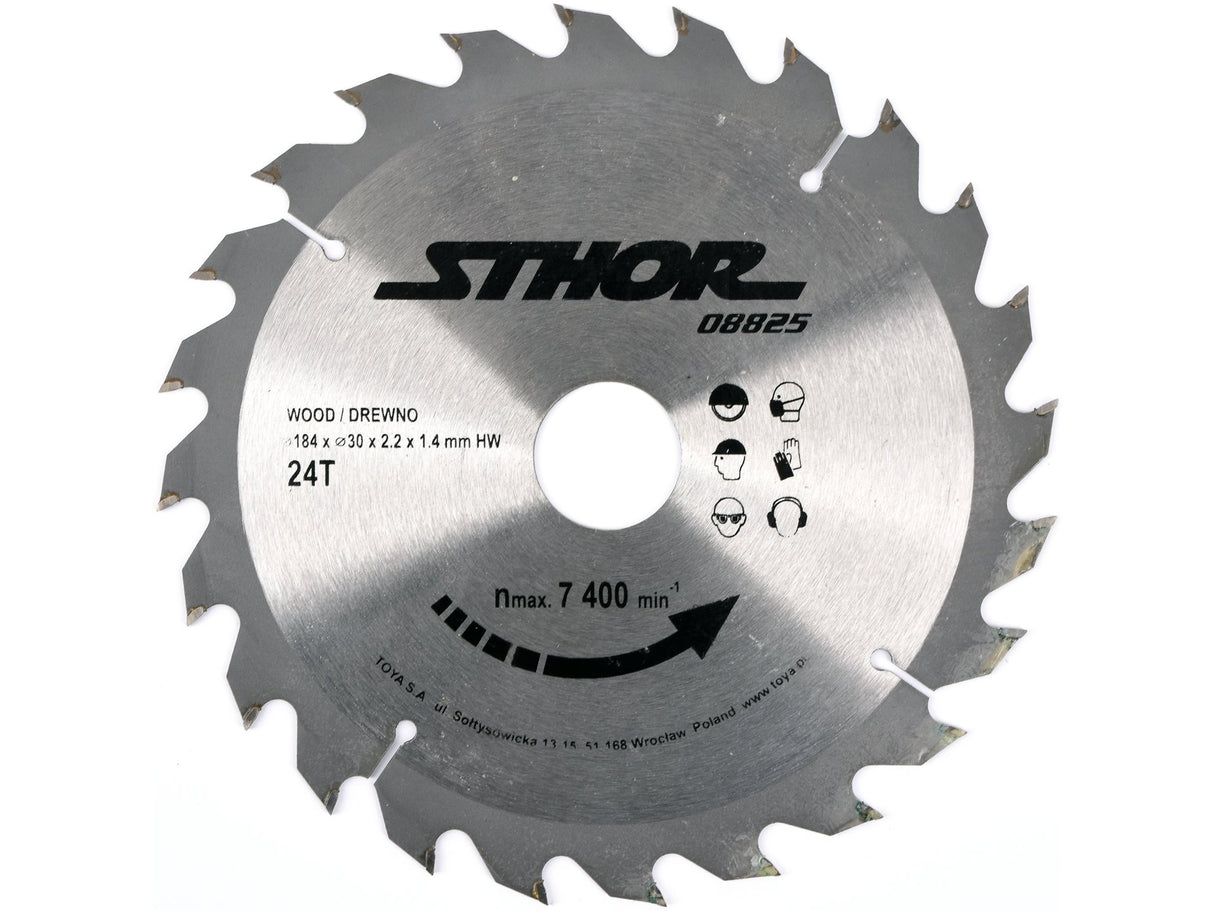 DISC CIRCULAR PENTRU STHOR 08825 LEMN 184X30X2.2MM T24
