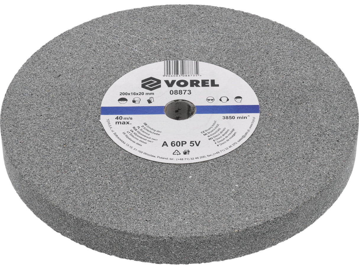 CSISZOLÓ TÁRCSA VOREL 08873 ADI CSISZOLÓHOZ 200X16X20MM