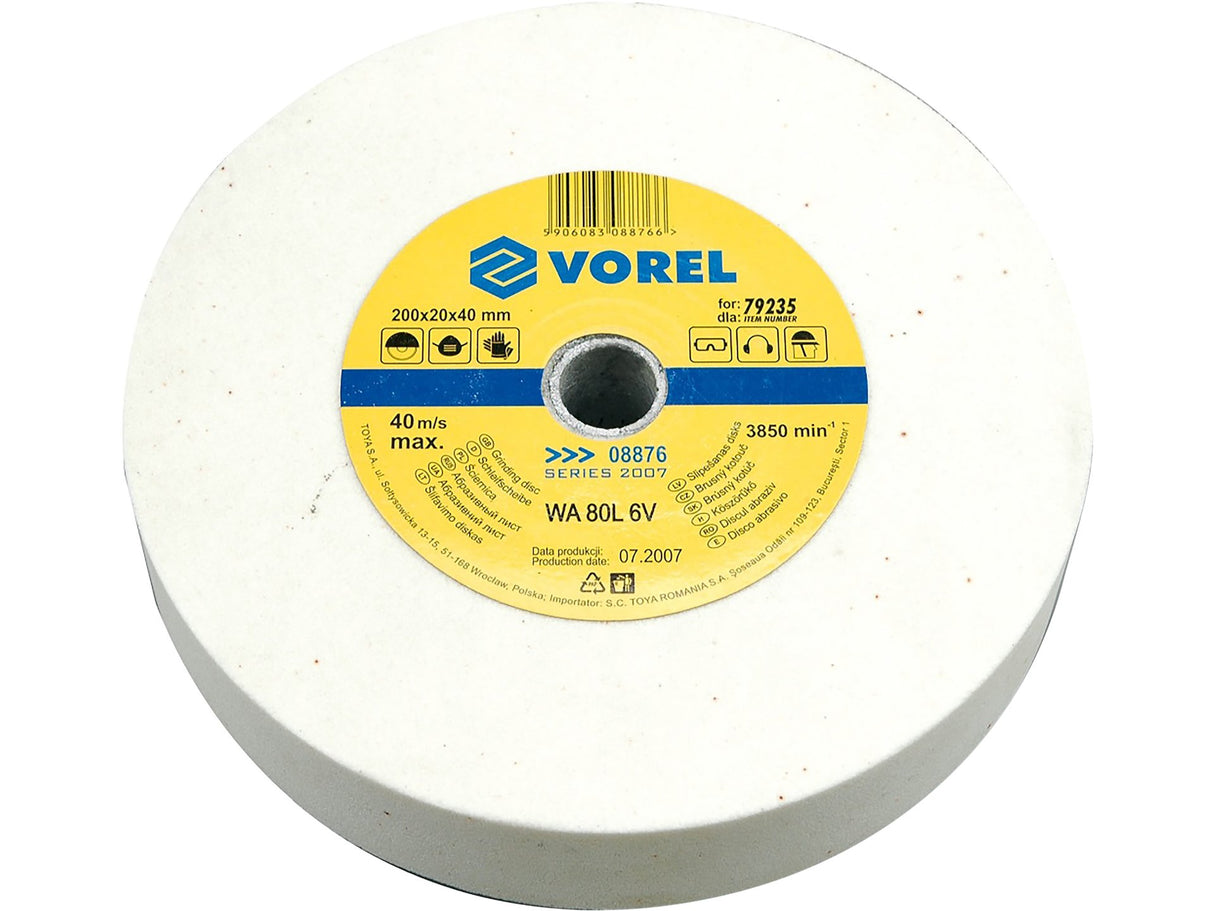 CSISZOLÓ TÁRCSA VOREL 08876 ADI CSISZOLÓHOZ 200X20X40MM