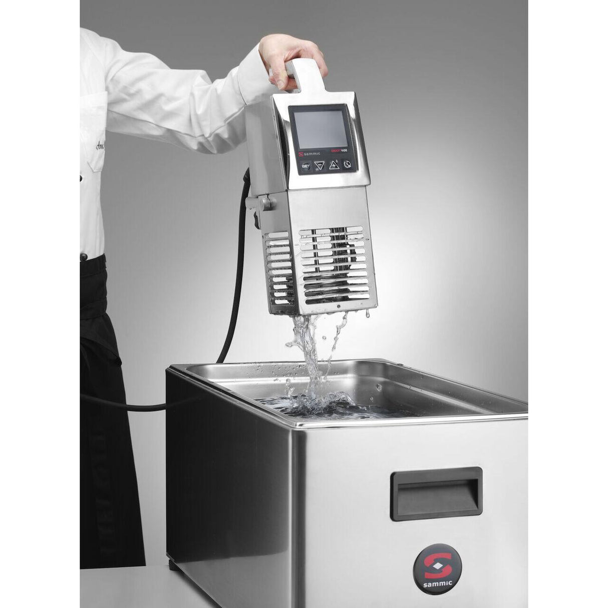Circulator de imersie pentru gatit Sous Vide 5, 7, 9, Sammic, Argintiu, 230V/2000W, 124x140x(H)360mm