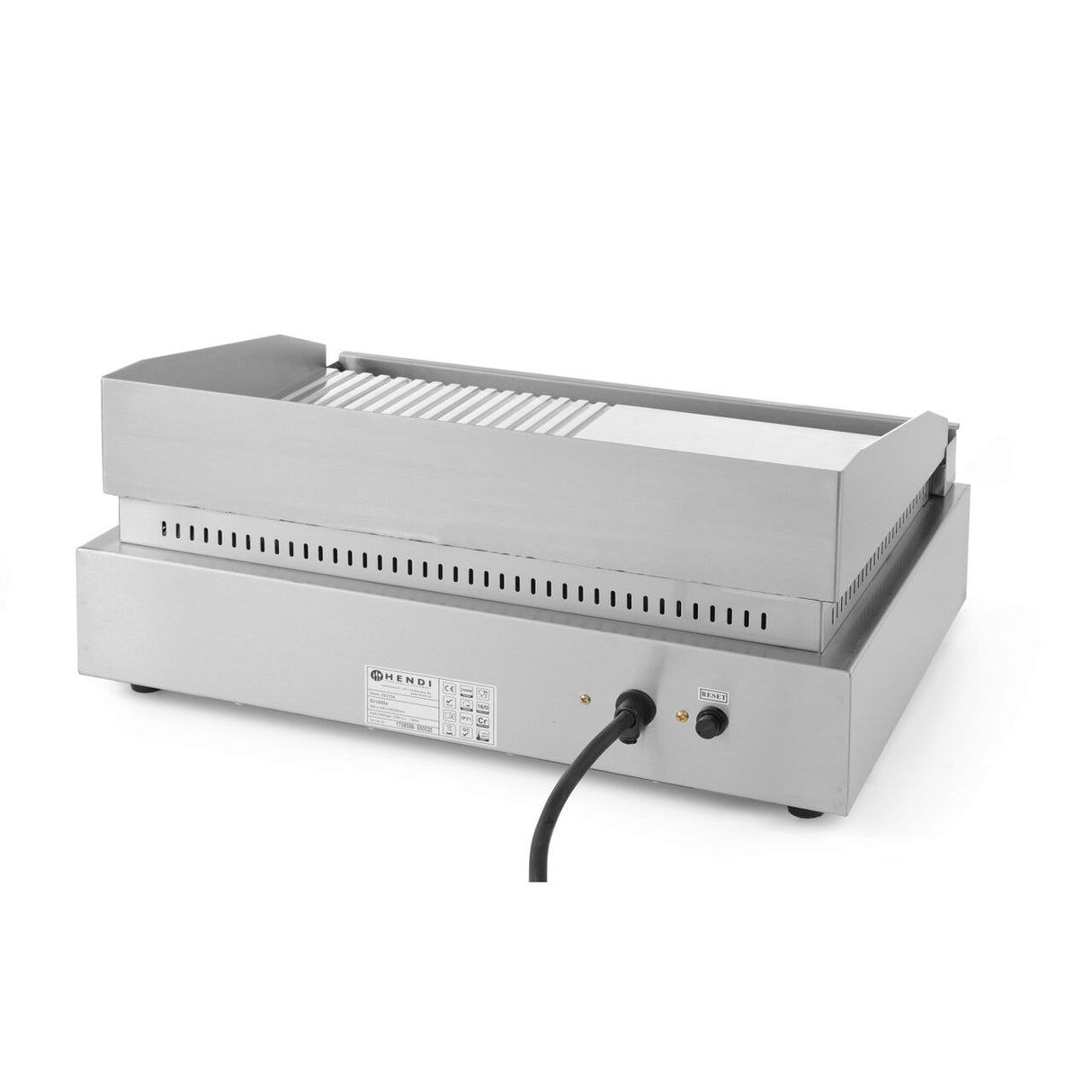 Gratar Profi Line 1/2 neted, 1/2 striat, 230V/2400W, 550x380x(H)240 mm