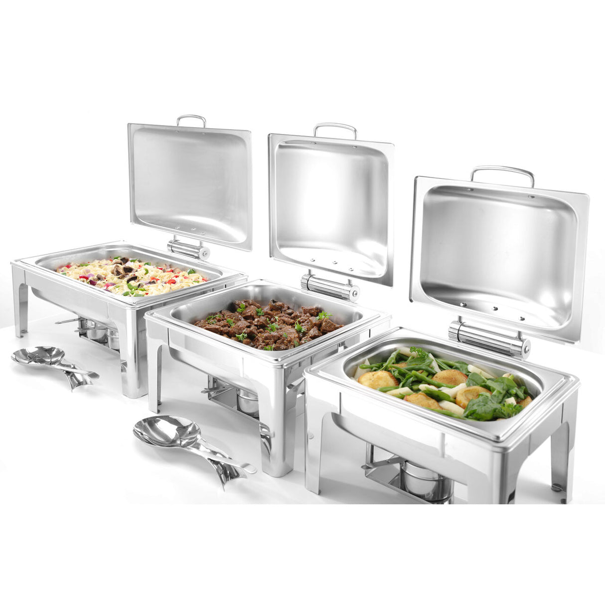 Chafing dish GN 2/3 finisaj satinat, 6 L, dimensiune 395x430x290(h)mm