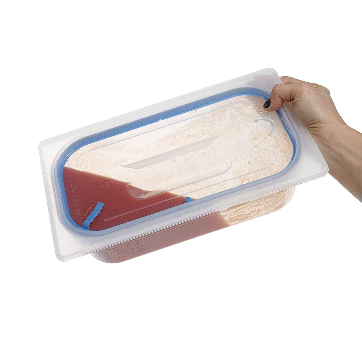 Capac Hendi, Gastronorm etans GN 1/3, cu garnitura silicon, Polipropilena, Transparent