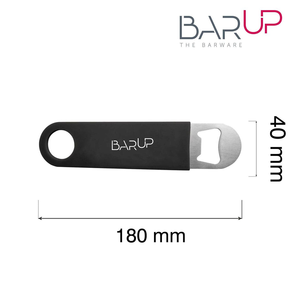 Deschizator de sticle Barup de 18 cm (maner din silicon), imprimare intr-o singura culoare