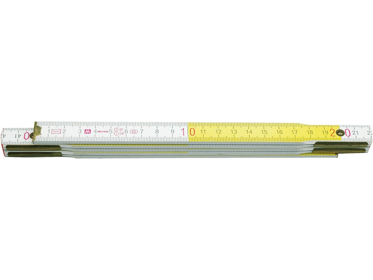 METRU TAMPLARIE LEMN VOREL 15004 1M, ALB-GALBEN