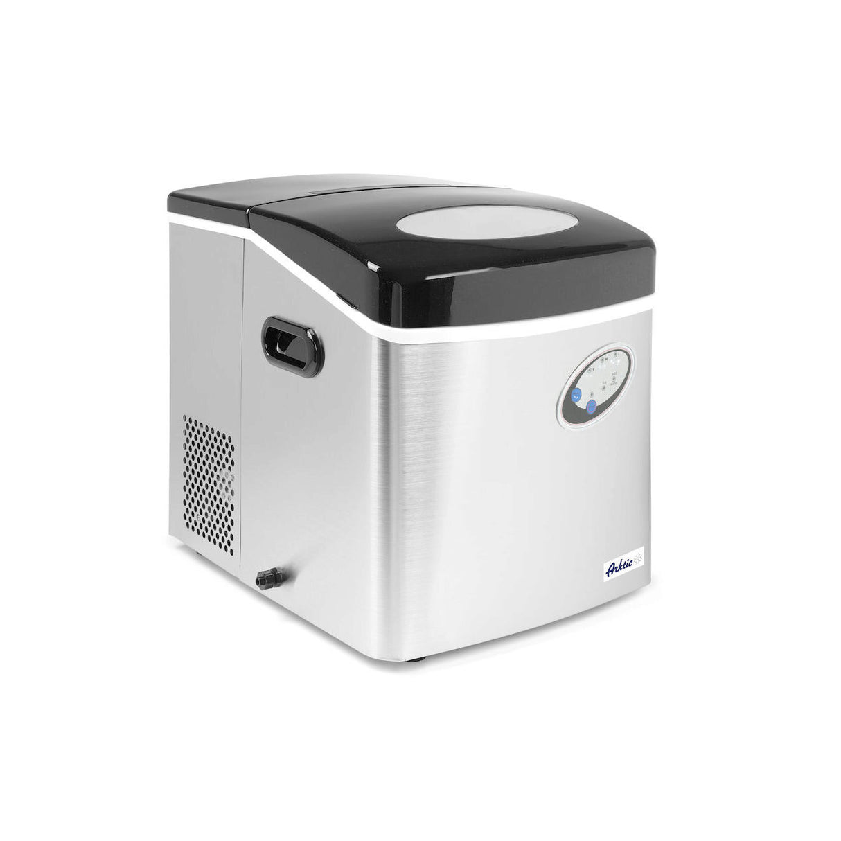 Masina profesionala pentru cuburi gheata, capacitate 15kg / 24h, stocare 4,5 kg cuburi, 160W, corp inox, Hendi Kitchen Line 15