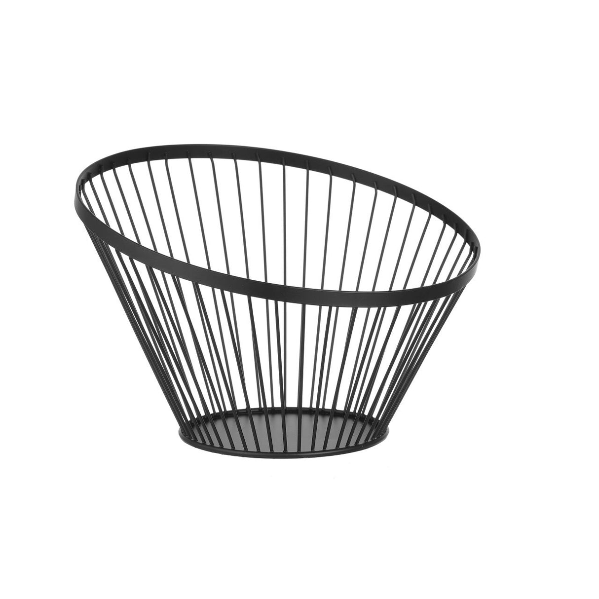 Cos negru pentru fructe, Hendi, Inox, 300x(H)250 mm