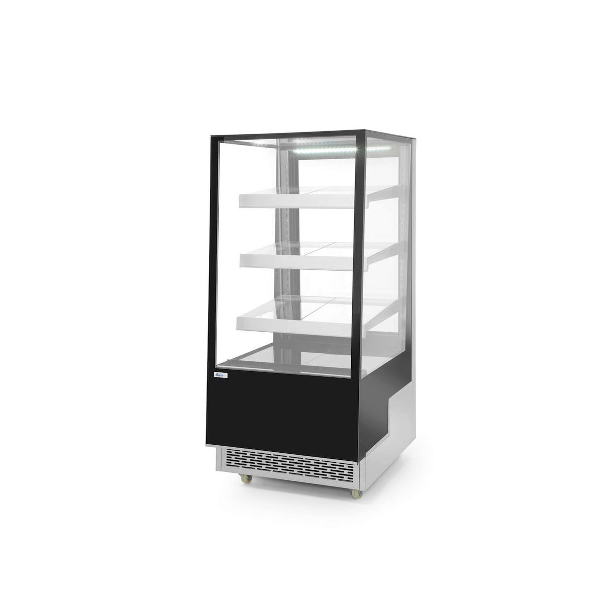 Vitrina frigorifica de prezentare interval temp. 2/6?C, 480 W corp inox, ARKTIC by Hendi, 650x805x(H)1445 mm, 300 Litri, Clasa energetica C