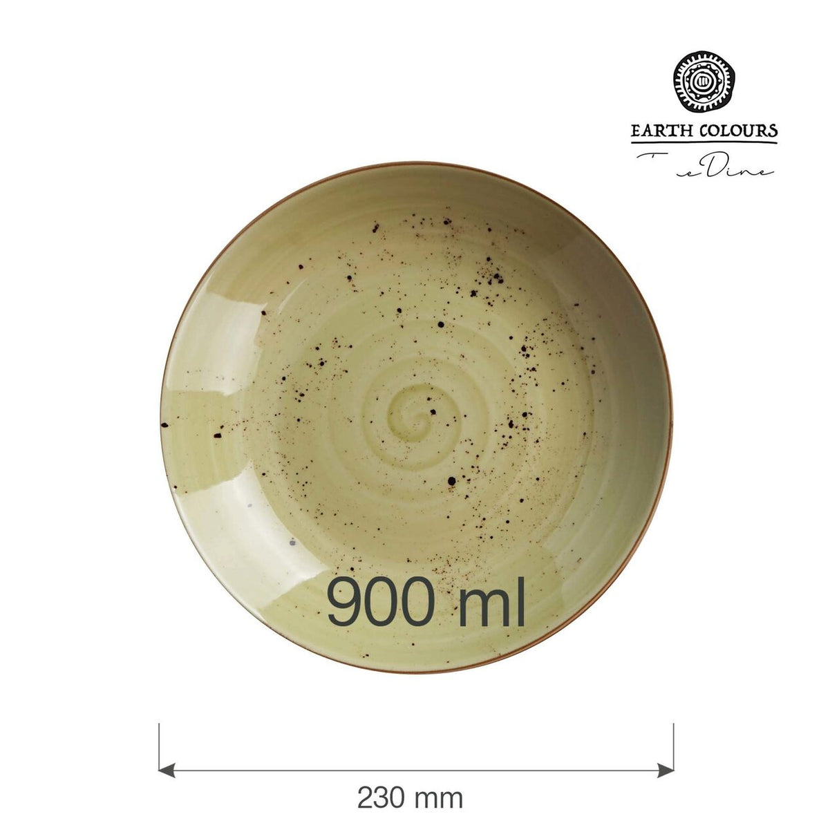 Farfurie semi-adanca Olive 230 mm, 900 ml Fine Dine