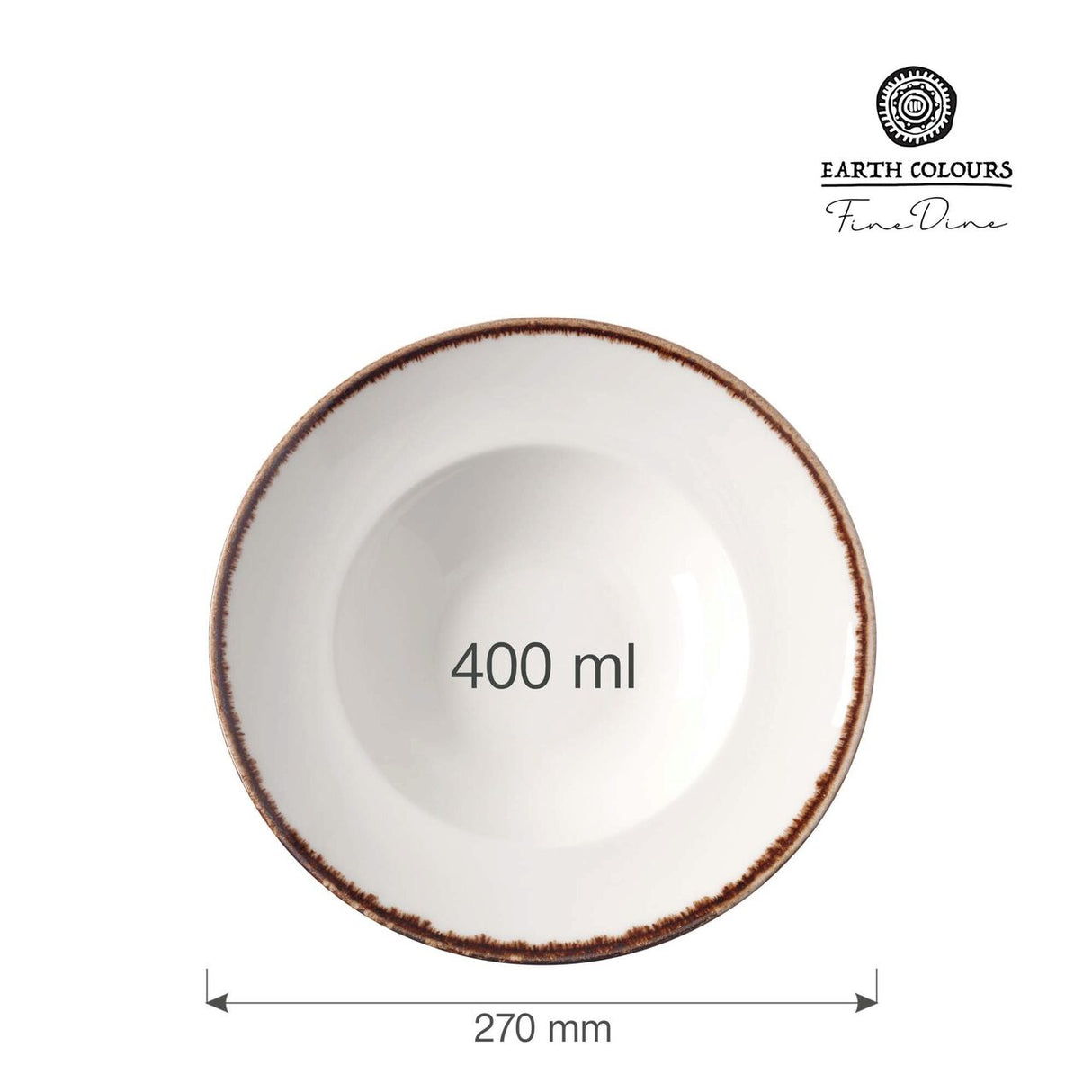 Farfurie paste Vanilla, 270 mm, 400ml Fine Dine