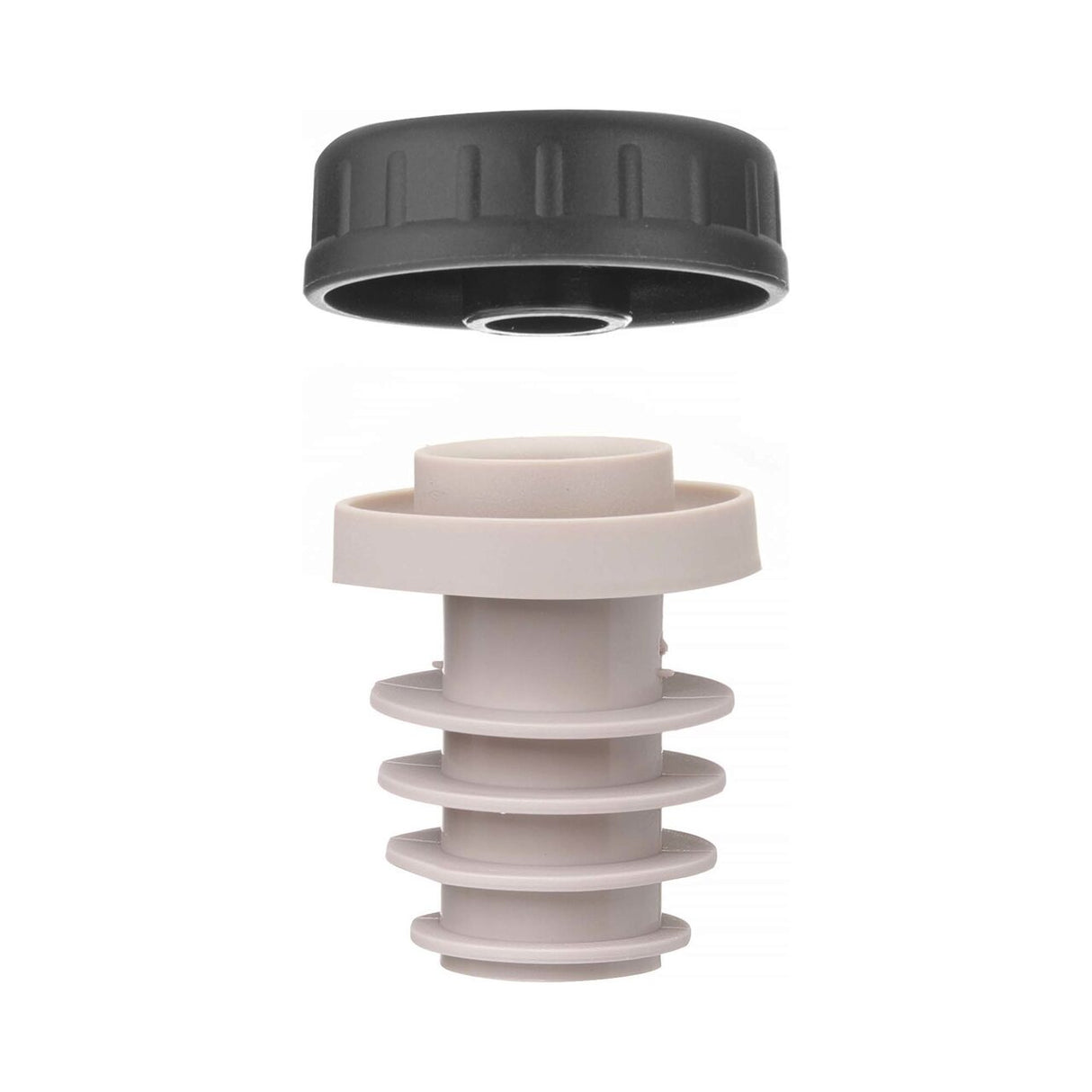 Dop cu capac negru, set de 6 buc.
