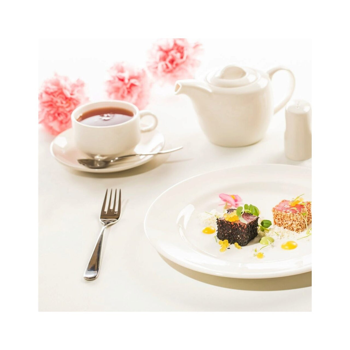 Farfurie pentru ceașcă pentru ceai și cafea Fine Dine, Crema, 150 mm