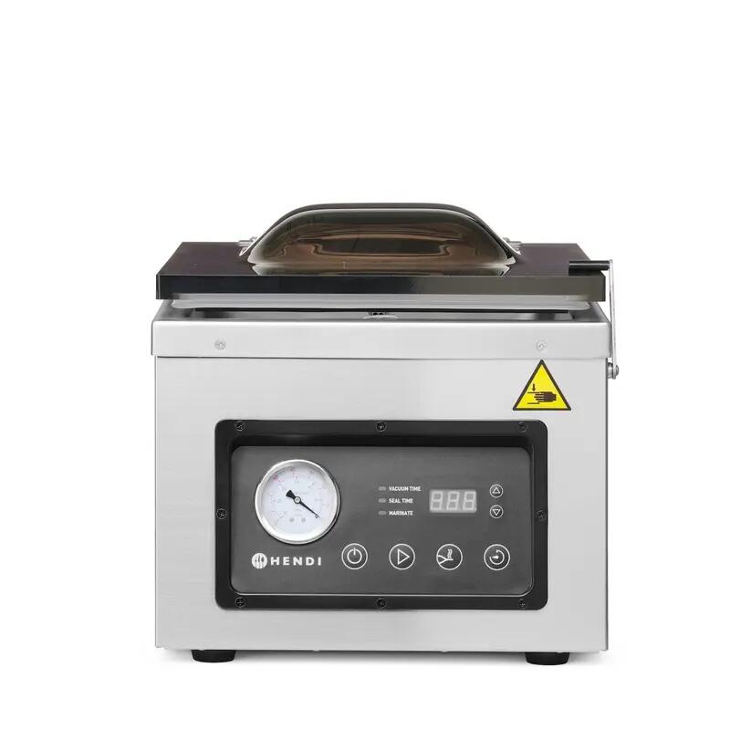 Masina ambalat in vid cu camera Hendi,1000w, dimensiuni camera:280x393x(H)110mm,330x480x(H)356 mm