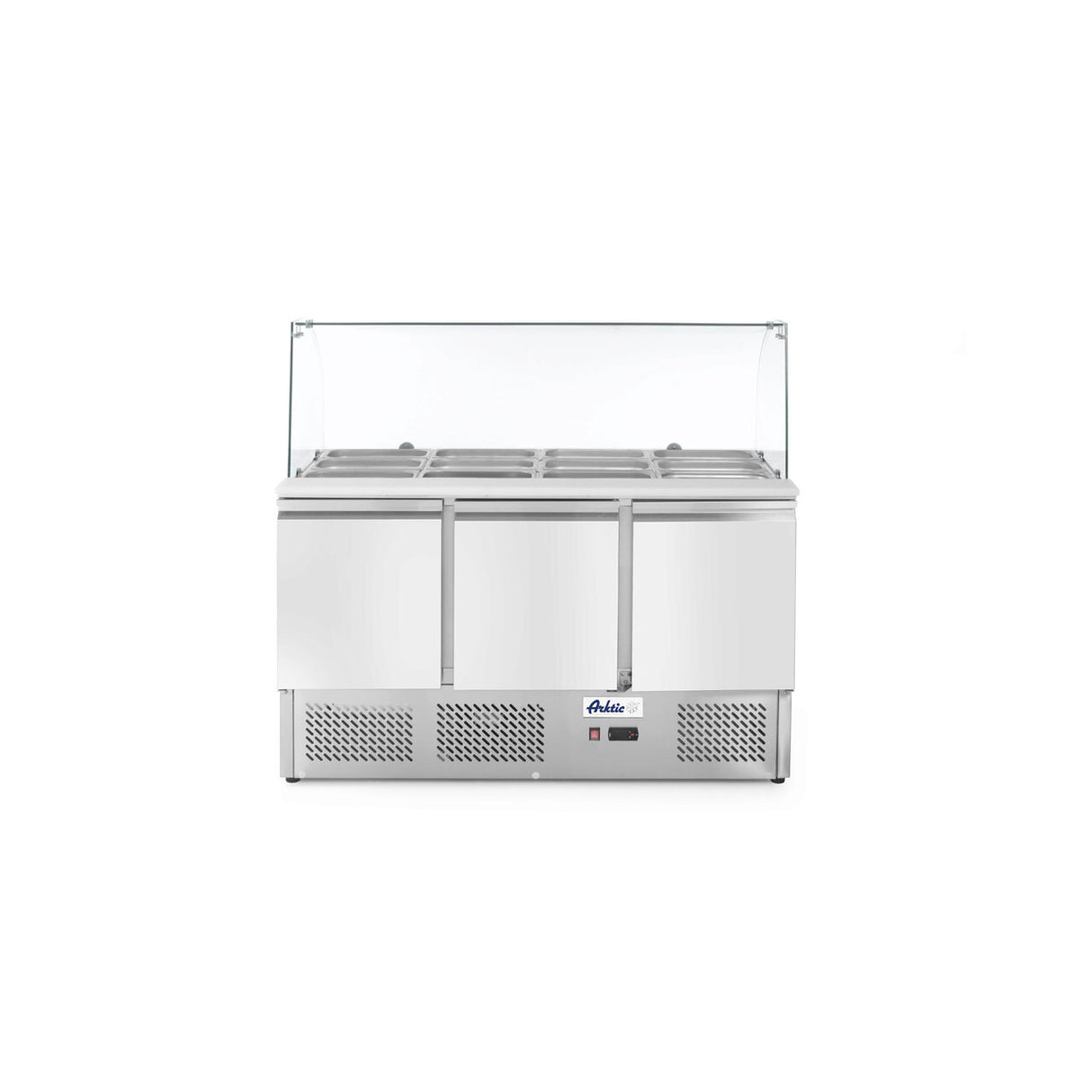 Masa rece cu 3 usi profesionala, inox, ARKTIC by Hendi interval temperatura -2/+8 gr C, 310 W 1365x700x(H)1300 mm