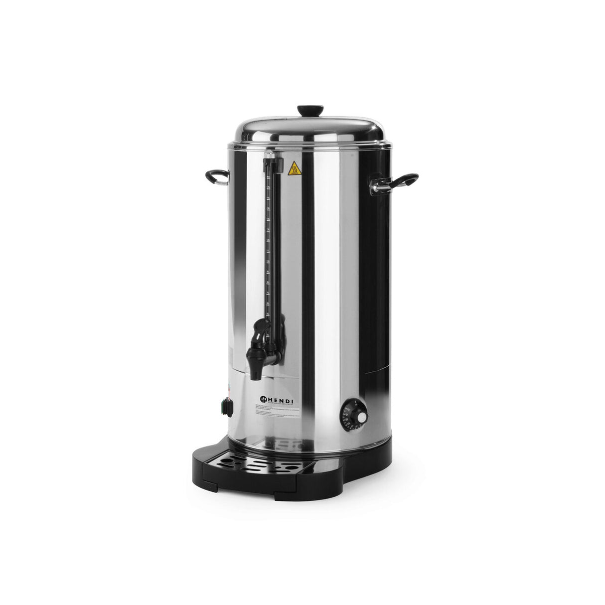 Percolator Hendi bauturi calde cu pereti dubli 9 litri, 2400 W, termostat, temperatura, ajustabila pana la 100 C, Inox, robinet anti-picurare