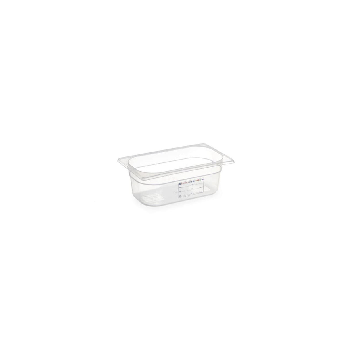 Tava Gastronorm GN 1/3, 325x176x(H)65 mm, 2.5 lt, cu marcaj HACCP, polipropilena, Hendi