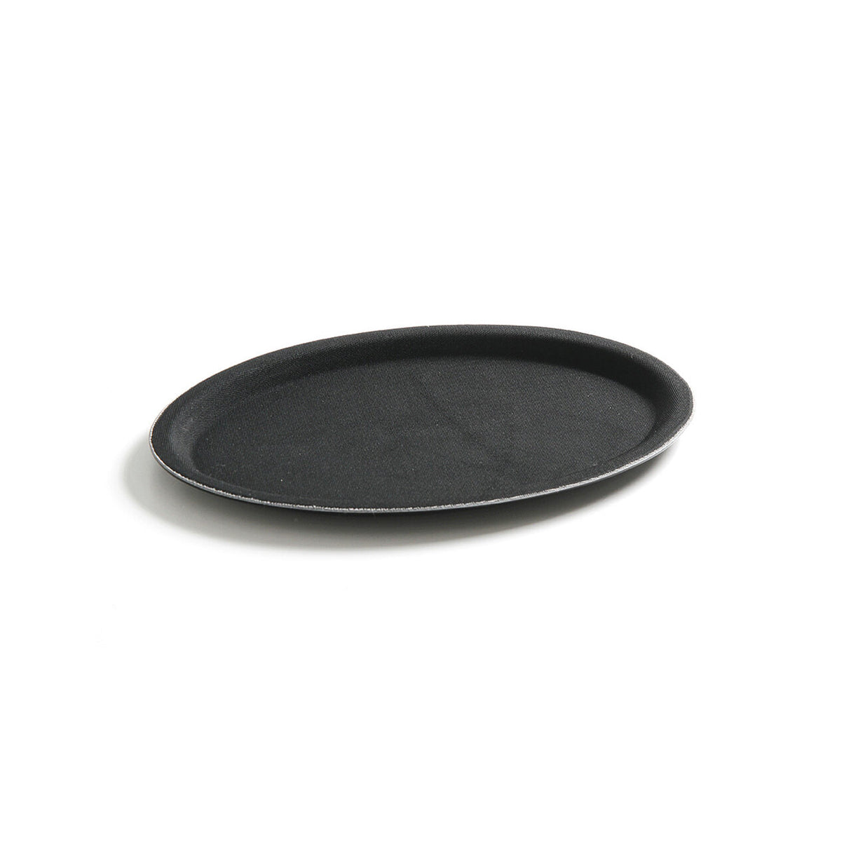 Tava servire ovala, 16x23 cm, Hendi, poliester armat cu fibra de sticla, suprafata anti-alunecare, neagra