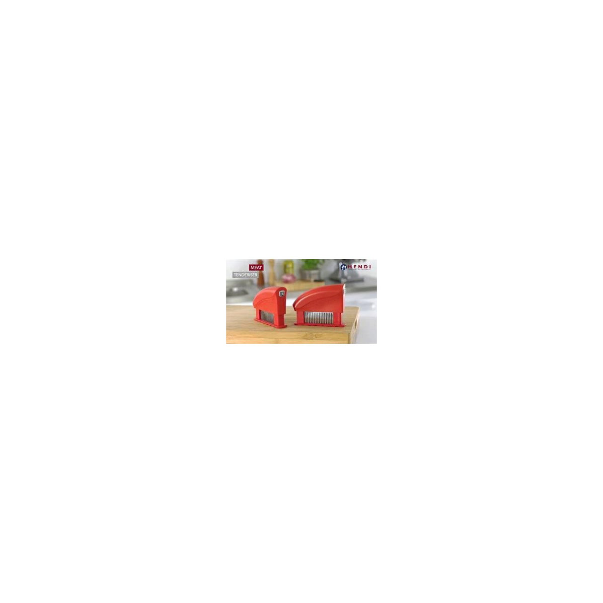 Dispozitiv fragezire carne 51 lame inox, 150x42x(H)118 mm, rosu, Hendi Profi Line