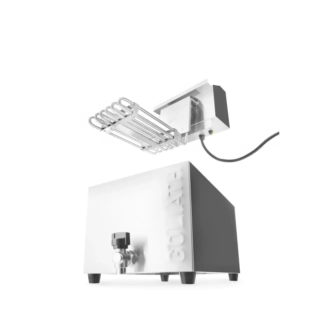 Friteuza electrica cu scurgere 10L Goliath Hendi, 10Kw, 400v, 299x584x(H)375mm