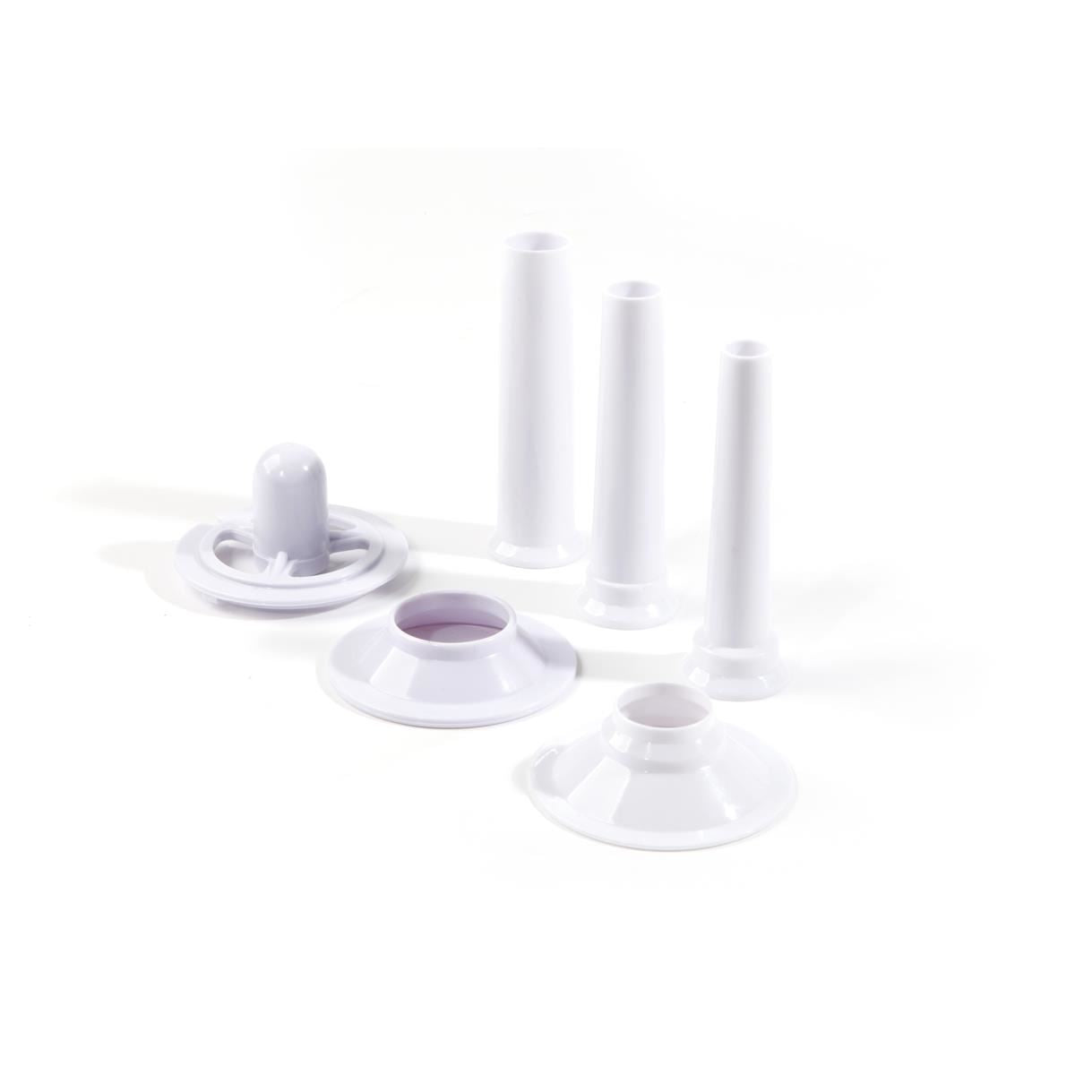 Masina de tocat carne, 2 discuri taiere incluse 4 si 7 mm, 3 accesorii umplere carnati 12, 15, 20 mm, Hendi 198, corp aluminiu, palnie fonta, 400W