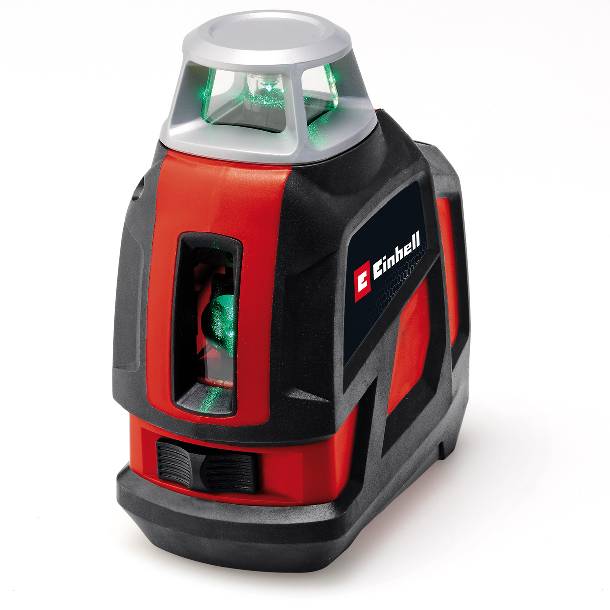 Laser cu linii in cruce Einhell TC-LL 360 G, autonivelare, linii laser verzi orizontale/verticale, nivela digitala, filet pentru trepied de 1/4", inclusiv husa si suport de montare pe perete