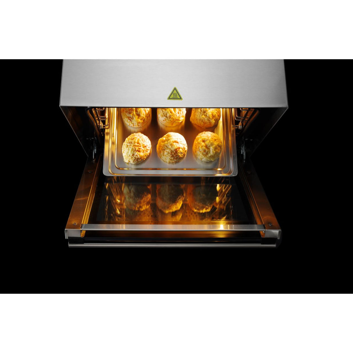 Cuptor convectie Hendi H90, 4 tavi 438x315 mm incluse, 2 elemente incalzire, 2 ventilatoare, termostat reglabil 50-300 gr C, timer 0-120 min, 2670 W,595x624x(H)572mm