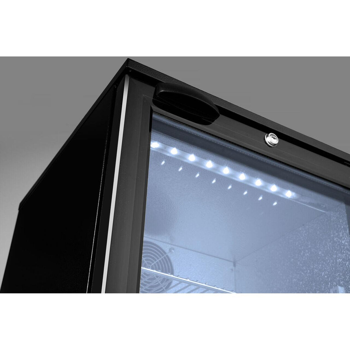 Vitrina frigorifica de prezentare interval temp. 2/10 C, 150 W, corp inox, ARKTIC by Hendi, 500x500x(H)900 mm 103 Litri, Clasa energetica D