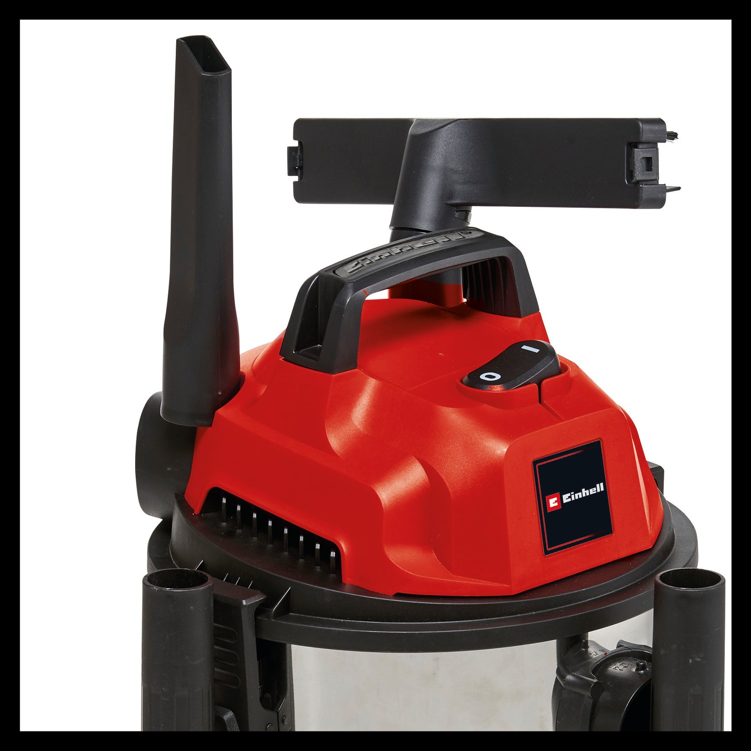 Einhell TC-VC 1820 S száraz/nedves porszívó (1250 W, 20 l-es rozsdamentes acél tartály, lefújó csatlakozó, 4 kerék, 36 mm átmérőjű szívótömlő + hosszabbító, padlótisztító fej, szűrők)