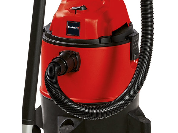 Einhell TC-VC 1825 száraz/nedves porszívó (1250 W, 25 literes tartály, lefújó csatlakozó, műanyag tömlővel/szívócsővel, szőnyegekhez/sima padlókhoz + résekhez való fúvókákkal, hosszú élettartamú/habszűrővel)