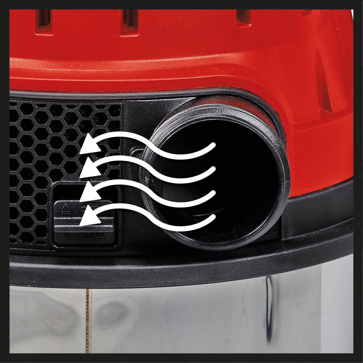 Einhell TE-VC 2230 SACL nedves/száraz porszívó, 1400 W, 220 mbar, 8 m működési sugár, HEPA redőzött szűrő szűrőtisztító rendszerrel, 30 literes tartály, L porvédelmi osztály, 2000 W-os automata konnektor
