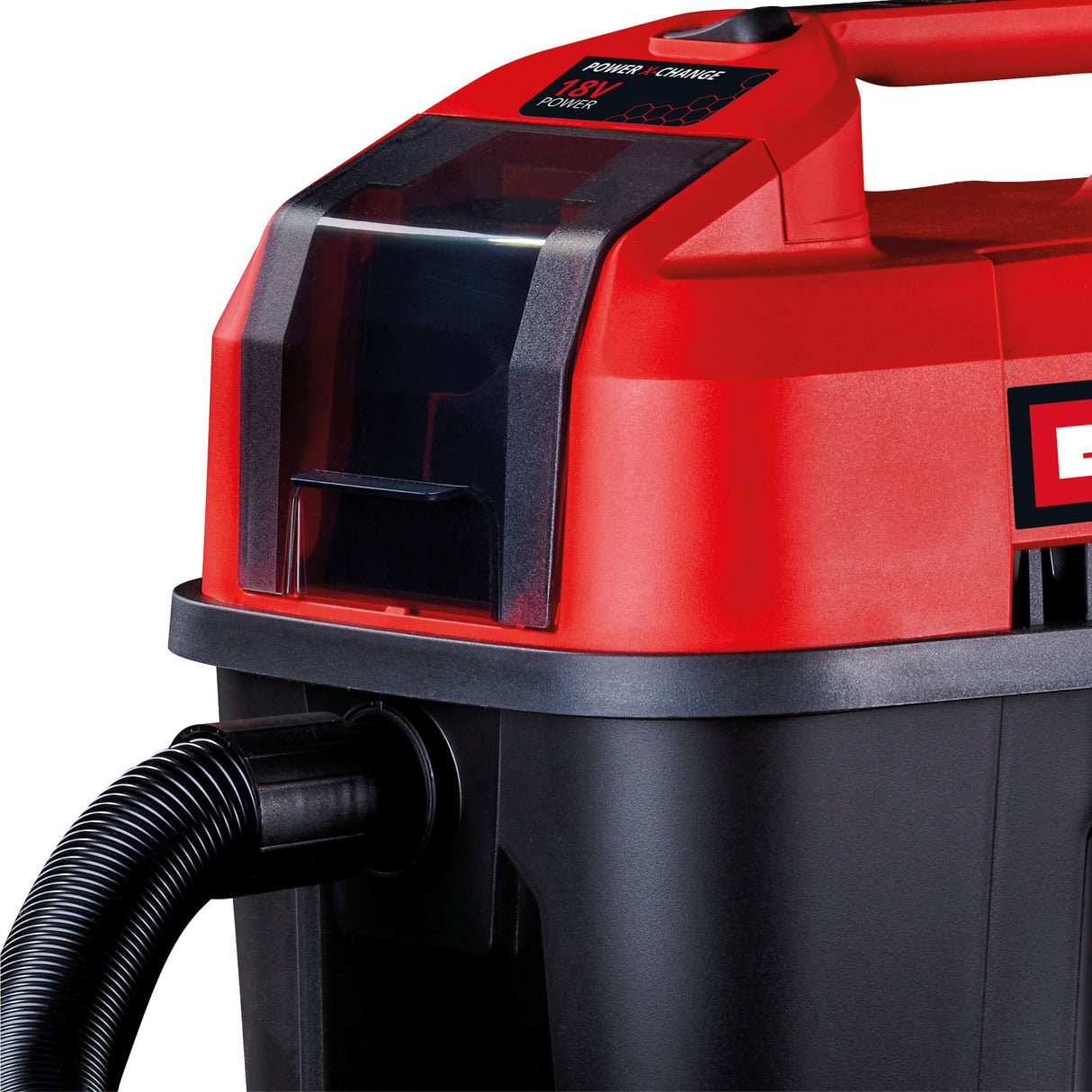 Einhell TE-VC 18/10 Li-Solo Power X-Change 18 V akkus száraz/nedves porszívó, 10 literes tartállyal, 2 m tömlővel, réstisztító/kefével + kárpittisztító/univerzális szívófejjel, akkumulátor nélkül