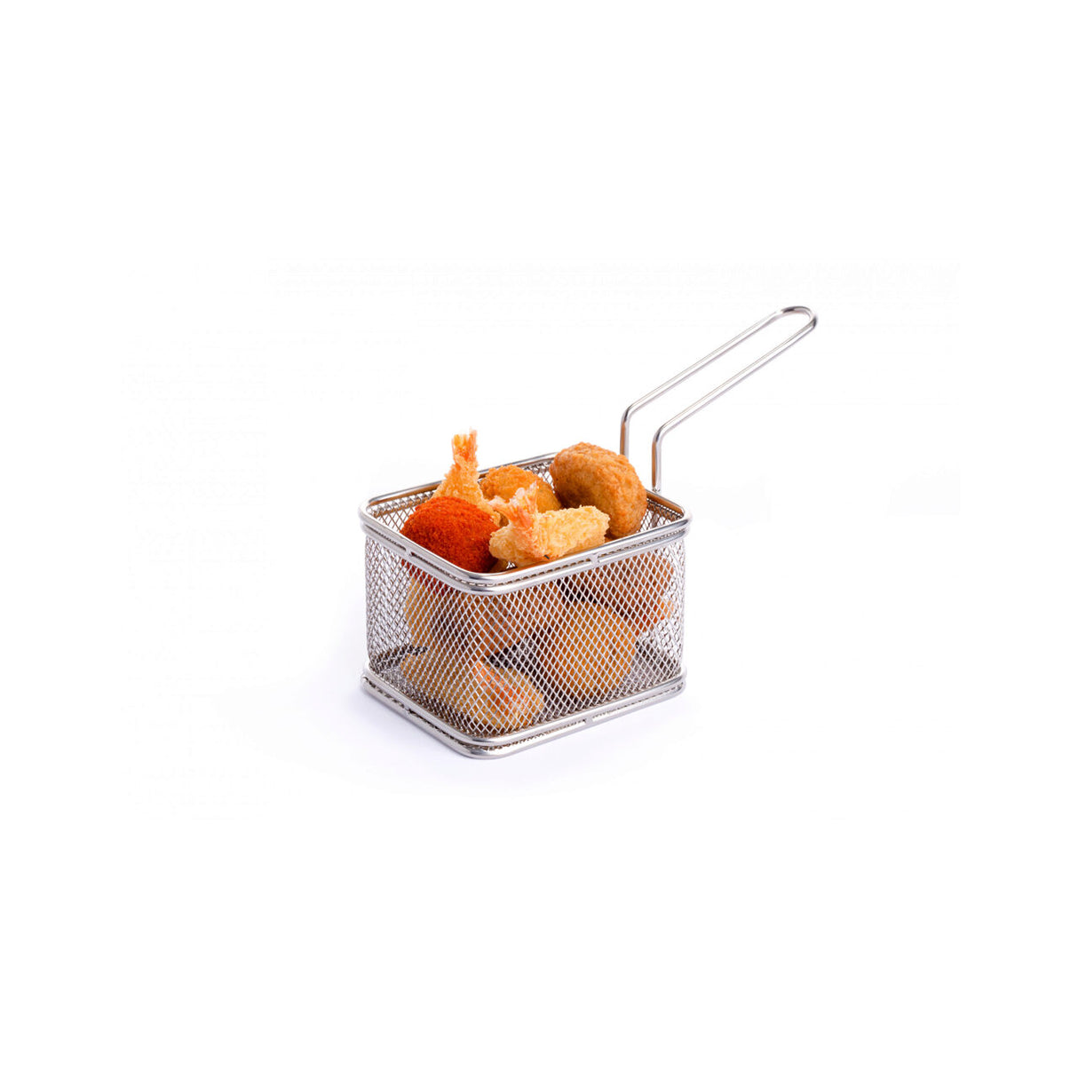 Cos servire Mini-fry pentru cartofi prajiti, Hendi, otel inoxidabil, 12x10x(H)8 cm