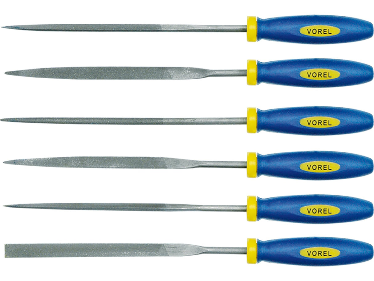 6 db-os Vorel reszelőkészlet 25352 fémhez 160 mm
