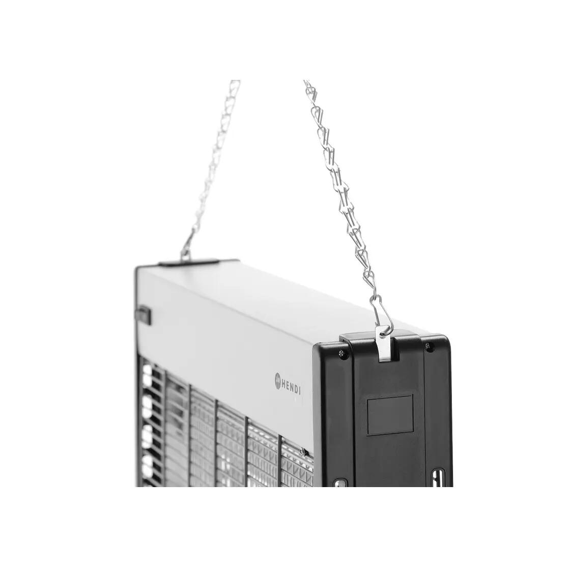 Capcana insecte cu 2 lampi 9W, voltaj mare 2000-2500V - acoperire 50 mp - Hendi - 335x90x(H)260 mm