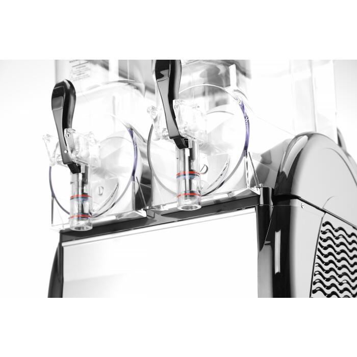 Aparat granita profesional 2 x 12 L cu 2 robineti, 740 W, Hendi 470x520x(H)810 mm