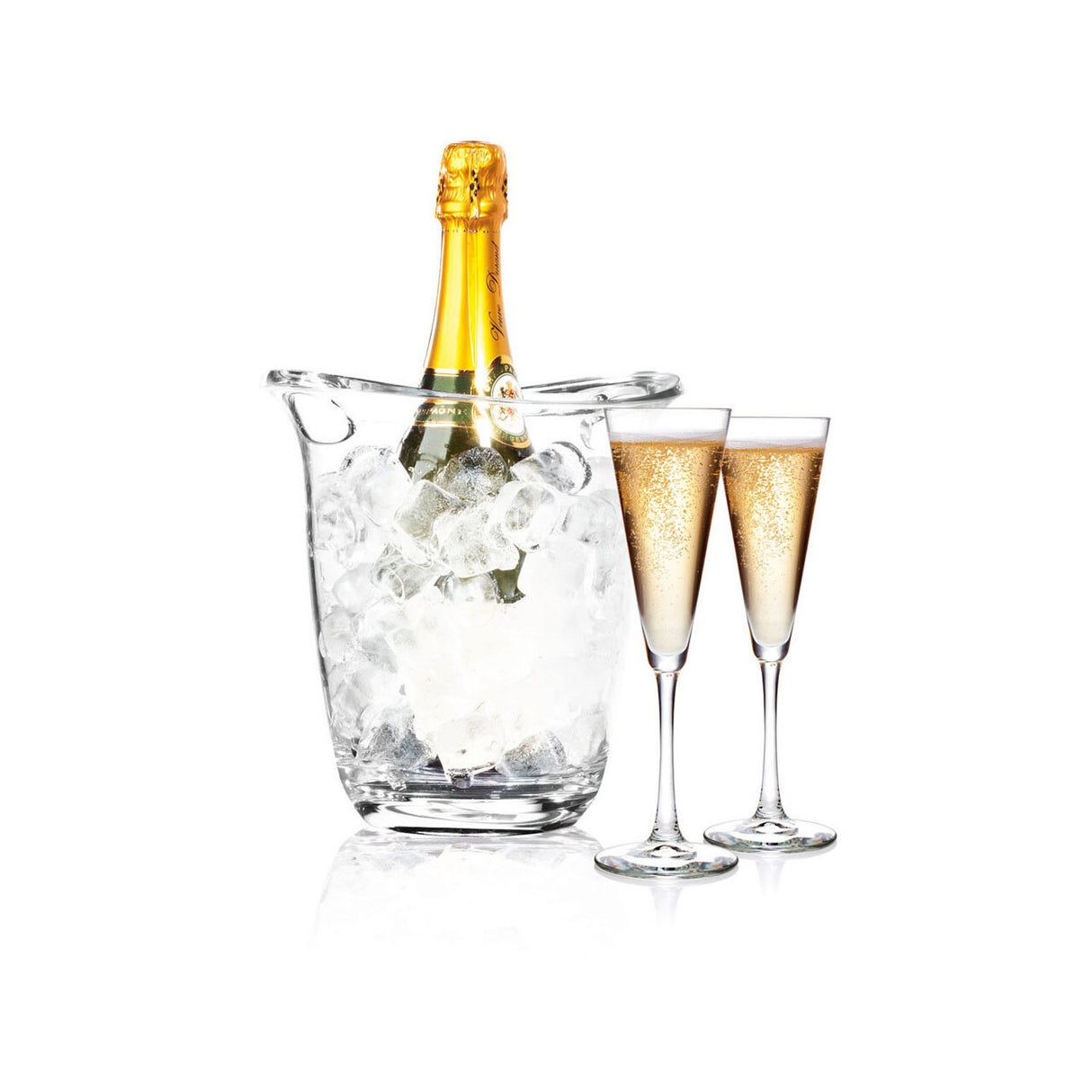 Frapiera / racitor vin, sampanie, Hendi, policarbonat transparent, 22 x 18.5 x 22. 6 cm