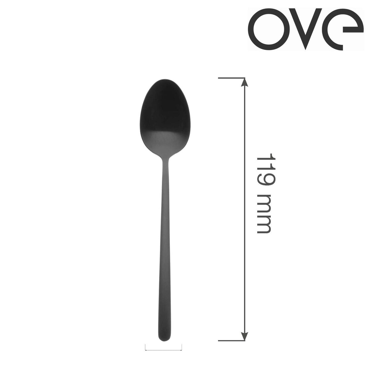 Lingură de cafea Amarone Black, OVE, 119 mm